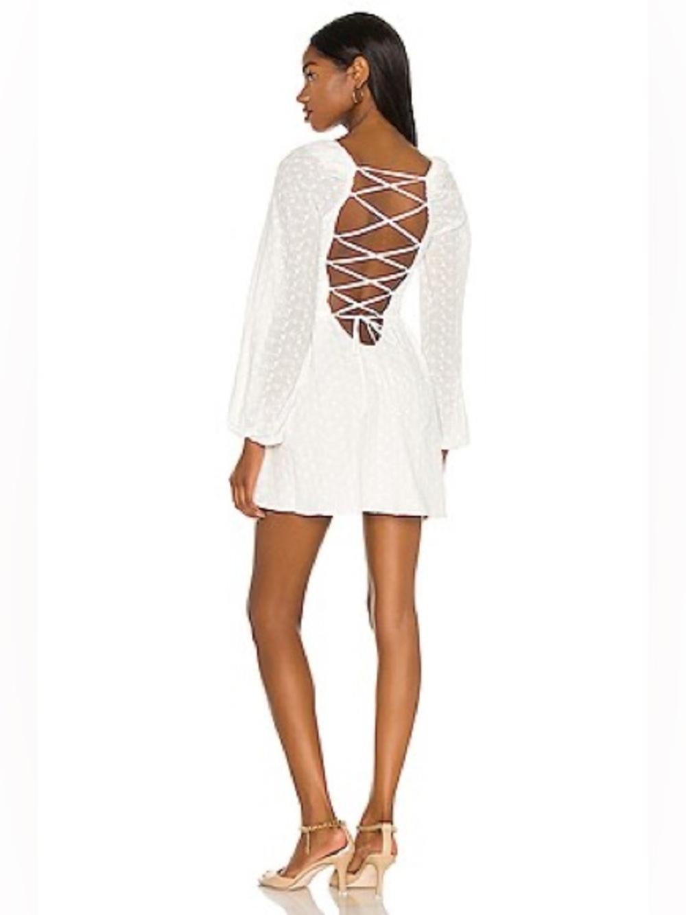 Camila Coelho Debbie Mini Dress in White